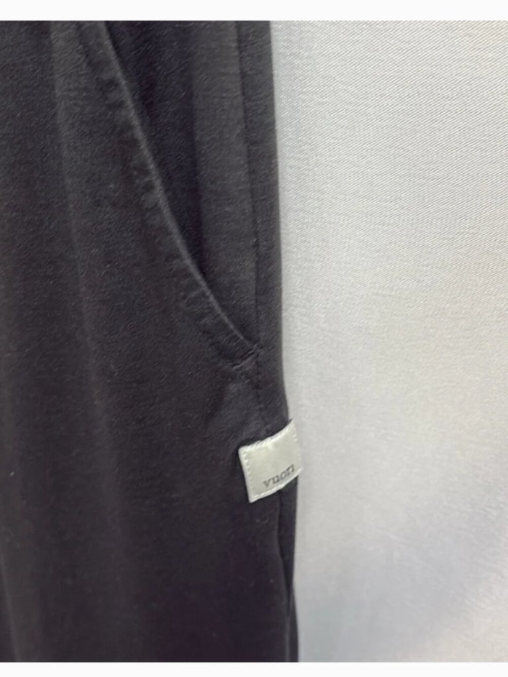 Vuori Falls Jumpsuit Henley Tank in Heathered Black Size Medium - Picture 5 of 10